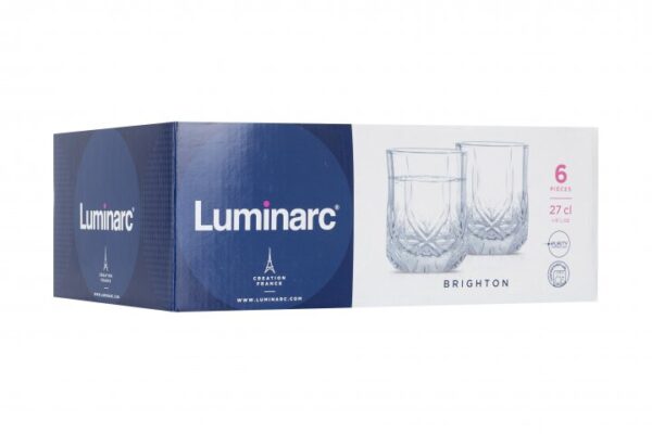 Набір стаканів Luminarc Bringhton  6*270 мл - Зображення 3