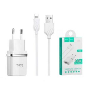 Мережевий зарядний пристрій 1USB Hoco  Lightning 1A  С11