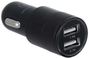 Автомобільний зарядний пристрій ERGO ECC-221 2.1A 2xUSB Car Charger (Black)