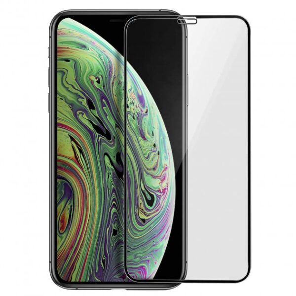 Захисне скло 5D AA з бортиком iPhone XS Max, iPhone 11 Pro Max 6.5 black (без упаковки)