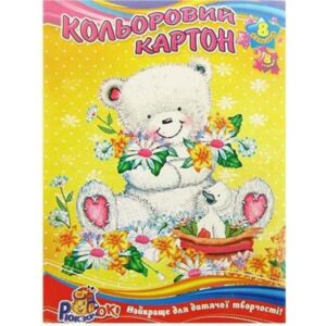 Картон А4 кольоровий 8 аркушів,ТМ Рюкзачок