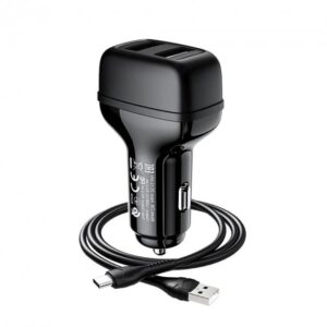 Автомобільний зарядний пристрій Hoco Z36 (2.4A,2USB) 2in1 Micro