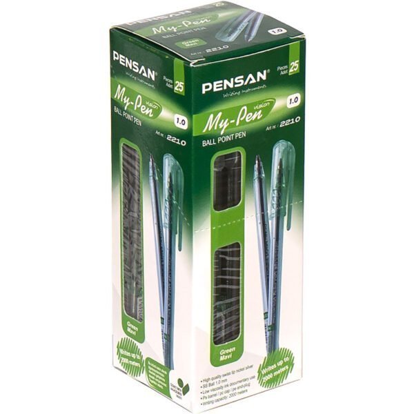 Ручка масляна MY-PEN зелена
