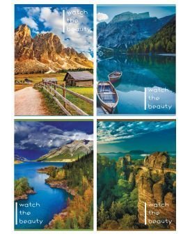 Книга канцелярська А4  "Міста/Природа", ТМ Рюкзачок