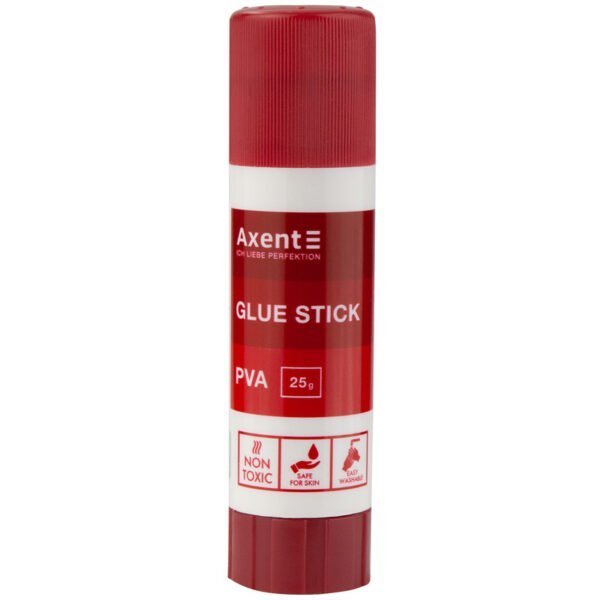 Клей-олівець, 25 г, основа PVA, AXENT 7103