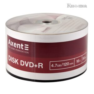 DVD-диск, 4.7 GB, 120 min*16x, 50 штук, AXENT