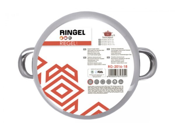 Каструля RINGEL Riegel 20см (4л) з кришкою - Зображення 4