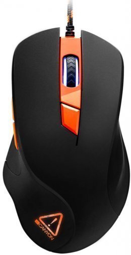 Миша Canyon Eclector USB, Black/Orange ( Gaming )