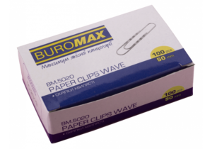 Скріпки рельєфні 50 мм, 100 шт., ТМ Buromax