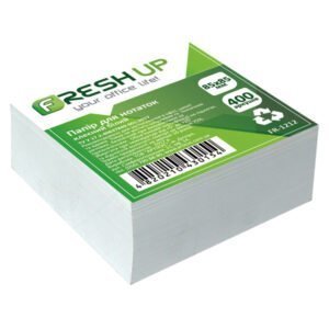 Блок паперу для заміток клеєний «Білий» Fresh Up
