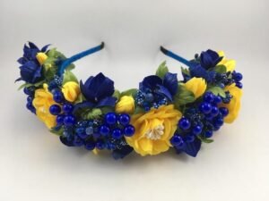 Вінок синьо-жовтий без стрічок