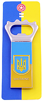 Магніт-відкривачка, металевий, 3х7 см, "Прапор"