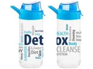 Пляшка для води 500 мл, скляна  для спорта, "Detox-Como", HEREVIN