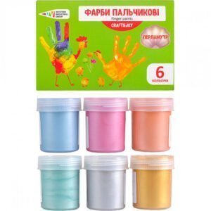 Фарби пальчикові 6 кольорів, 240 мл Craft and Joy "Гамма
