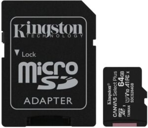 Карта памяті APACER microSDXC 64GB UHS U1adapter R85MBs
