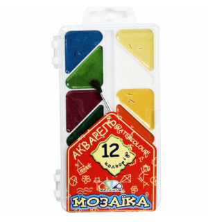 Акварель медова Гамма Мозаїка 12 кол з кісточкою