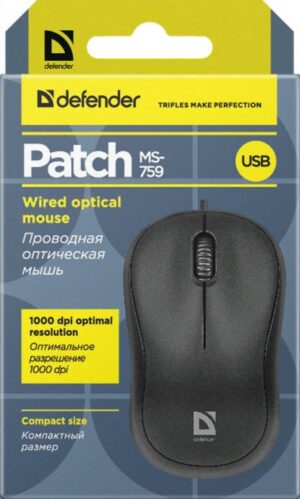 Миша Defender Patch MS-759 USB, Black