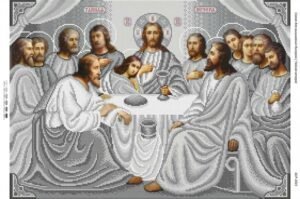 Заготовка для вишивки бісером Тайна вечеря Срібна