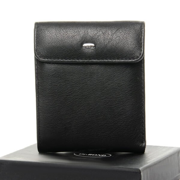 Чоловічий шкіряний гаманець DR.BOND  M55 black
