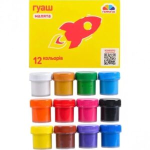 Фарби Гуаш 12 кол 10 мл  Гамма