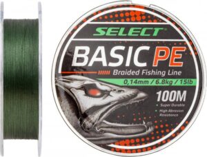 Шнур Select Basic PE 150m (темн-зел.) 0.06mm 6LB/3kg