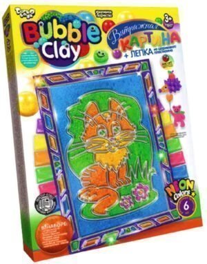 Вітражна картина + ліпка з пластиліну "Bubble clay", Danko Toys