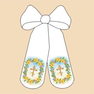 Схема для вишивки бісером Пасхальний бант ББ-001