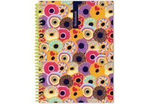 Блокнот на спіралі, 100 аркушів, А5, клітинка, пластикова обкладинка, "Pattern",