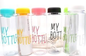 Пляшка для води, 500 мл, пластикова, з кришкою, "My bottle"