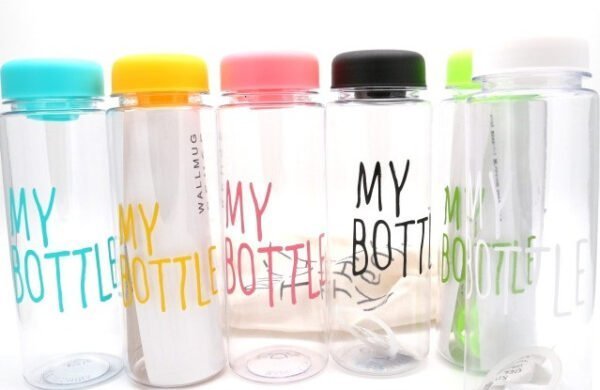 Пляшка для води, 500 мл, пластикова, з кришкою, "My bottle"