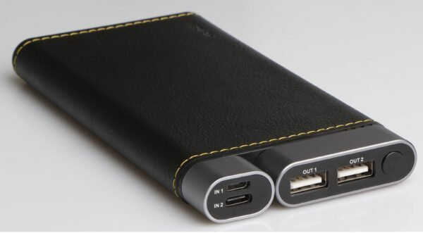 Батарея зовнішня PURIDEA X01 10000mAh Li-Pol +TYPE-C Leather Black - Зображення 7