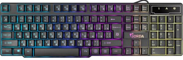 Клавіатура, Defender Gorda GK-210L, USB, Black ( Gaming )