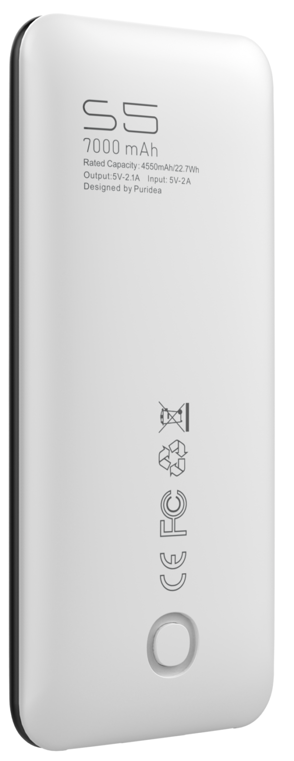 Батарея зовнішня PURIDEA S5 7000mAh Li-Pol Rubber - Зображення 3