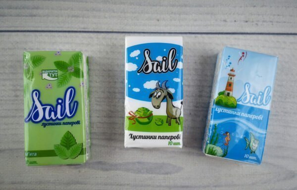 Салфетки сухі Naturell