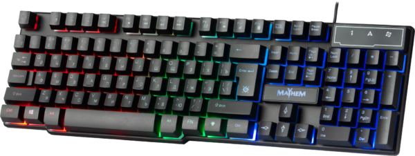 Клавіатура, Defender Mayhem GK-360DL USB, Black ( Gaming ) - Зображення 2