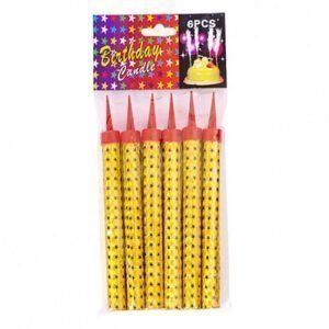 Холодний фонтан для торта, 12 см, (6 шт), "Birthday candle"