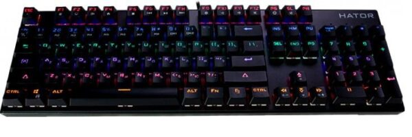 Клавіатура, Hator Starfall ENG/RUS USB, Blue ( Gaming )