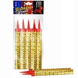 Холодний фонтан для торта, 10 см, (6 шт), "Birthday candle"