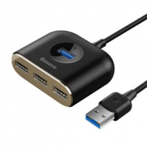 Хаб USB HUB Baseus Square Round (3USB 2.0 + 1USB 3.0) (CAHUB-AY01)