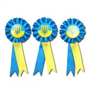 Значок зі стрічкою УКРАЇНА