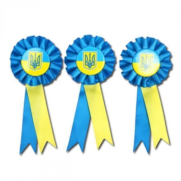 Значок зі стрічкою УКРАЇНА