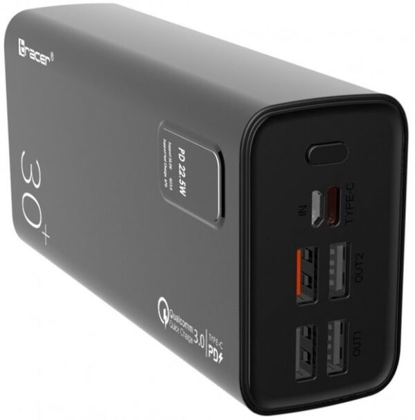 Додаткова батарея Power Bank Tracer TRABAT47062, 30000mAh QC3.0 - Зображення 3