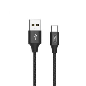 Кабель SkyDolphin S55T Neylon USB - Type-C 2.4A/1m