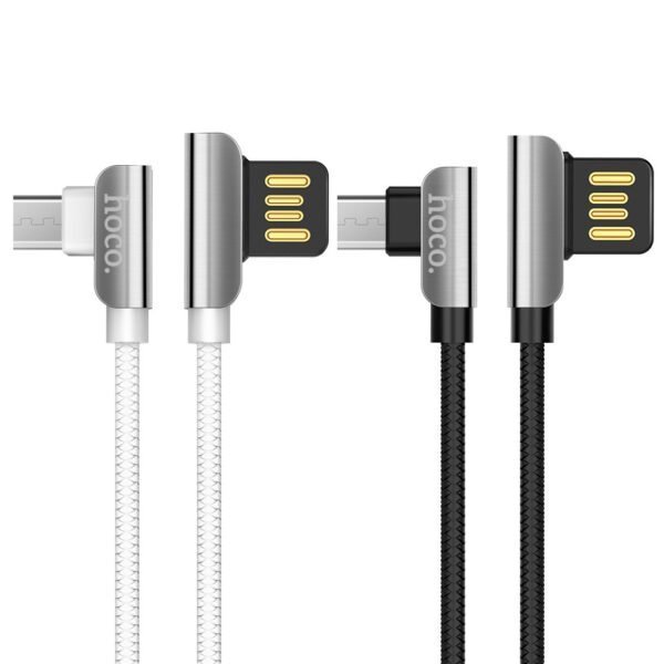 Кабель Hoco U42 Excuisite Steel USB - MicroUSB 2.4A/1.2m . - Зображення 3