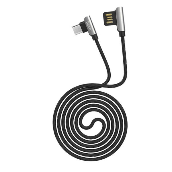 Кабель Hoco U42 Excuisite Steel USB - MicroUSB 2.4A/1.2m . - Зображення 2
