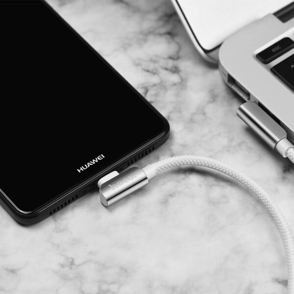 Кабель Hoco U42 Excuisite Steel USB - MicroUSB 2.4A/1.2m . - Зображення 5