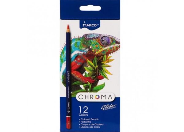 Олівці кольорові Marco Chroma 12 кольорів