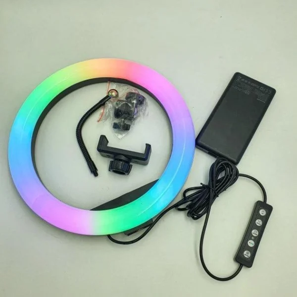Кільцева лампа RGB MJ30 30cm - Зображення 2