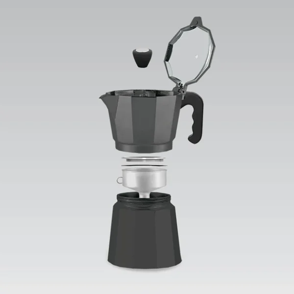 Кавоварка гейзер "Espresso Moka" алюм. (450 мл) - Зображення 2