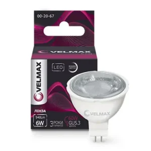 Лампа світлодіодна Velmax 6W GU5.3 4100К